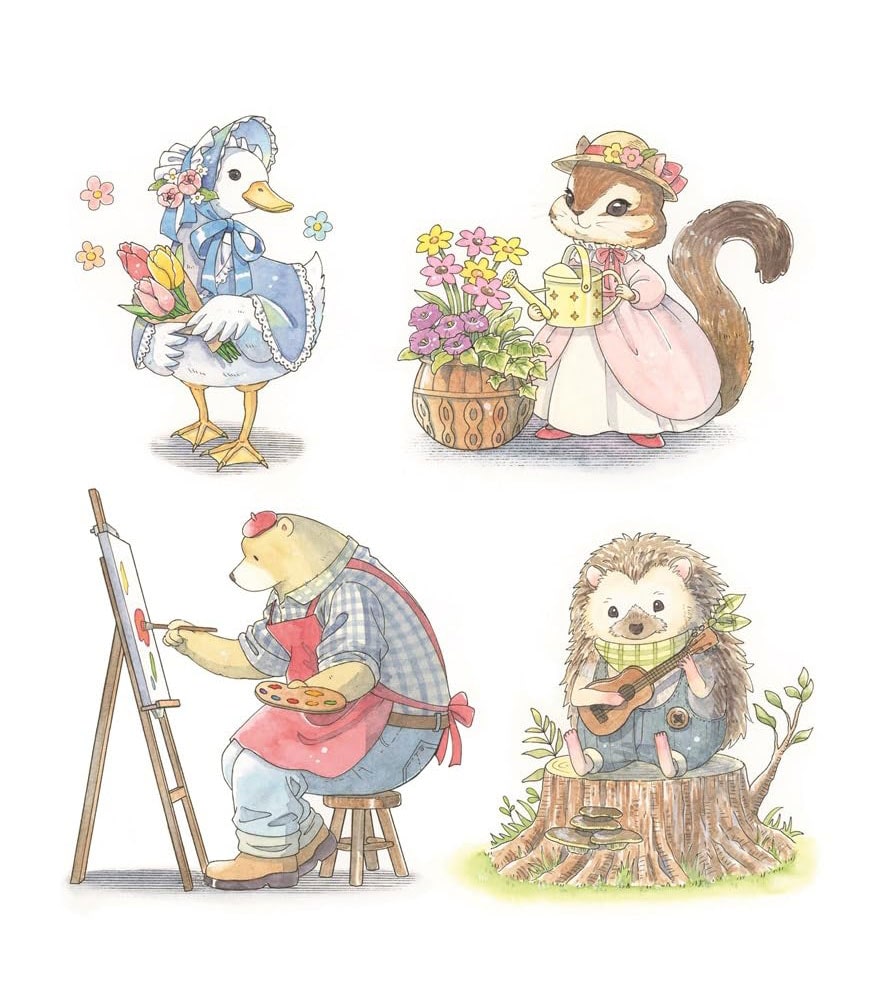 物語を紡ぐ塗り絵BOOK 小さな双子とめぐる森のダイアリー