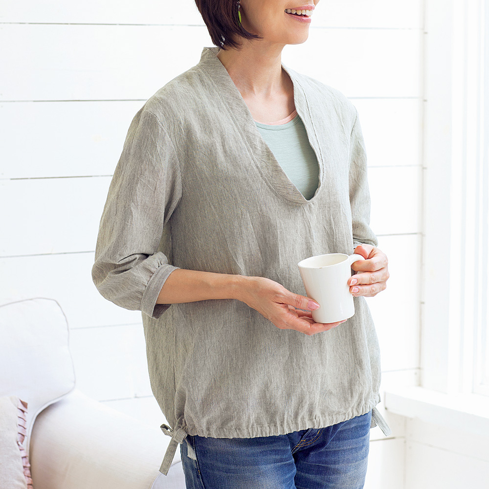 バイアス衿のブラウスの型紙 for Women SEWING PATTERN BOOK