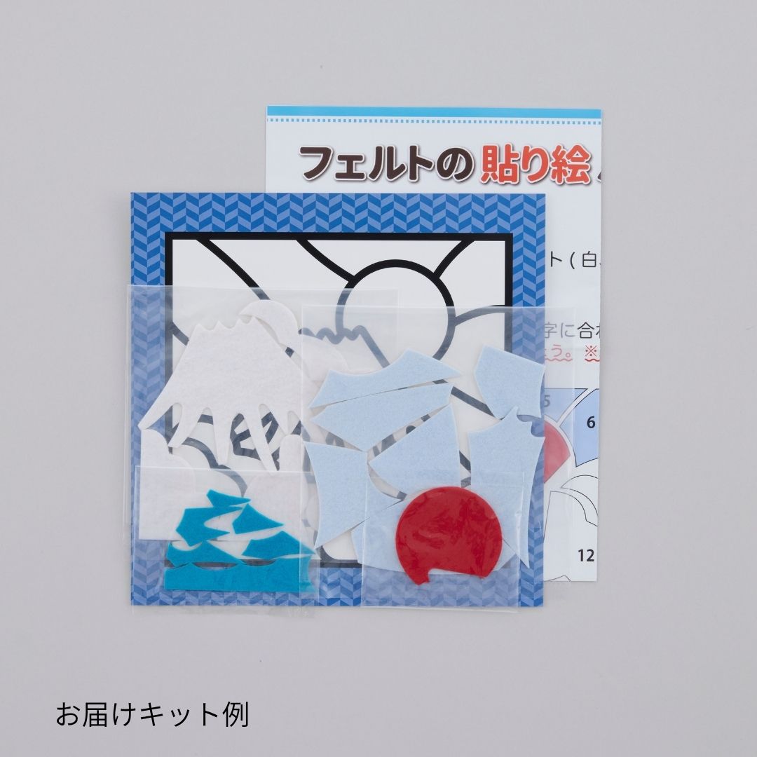 フェルトの貼り絵パズル かぐや姫