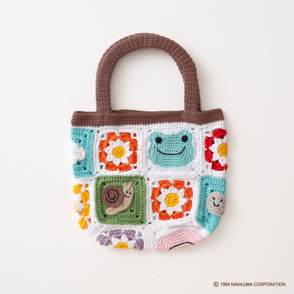 かえるのピクルス モチーフ編みキット No.6 そら×かたつむりくん