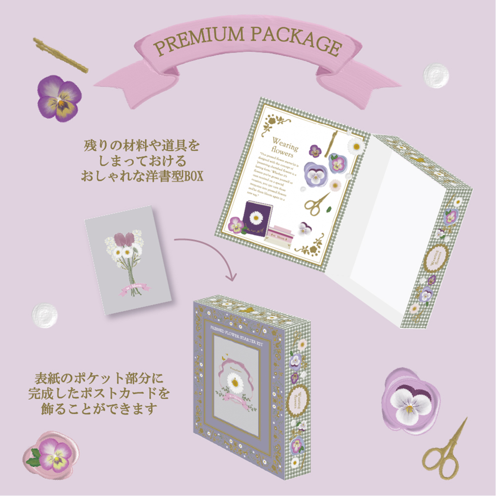 【予約受付中】押し花スターターキット