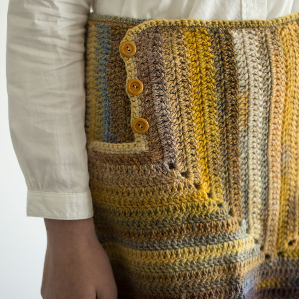 〈レシピ〉Granny’s Overskirt【「英文パターン」「日本語の文章パターン」「編み図」同時掲載】