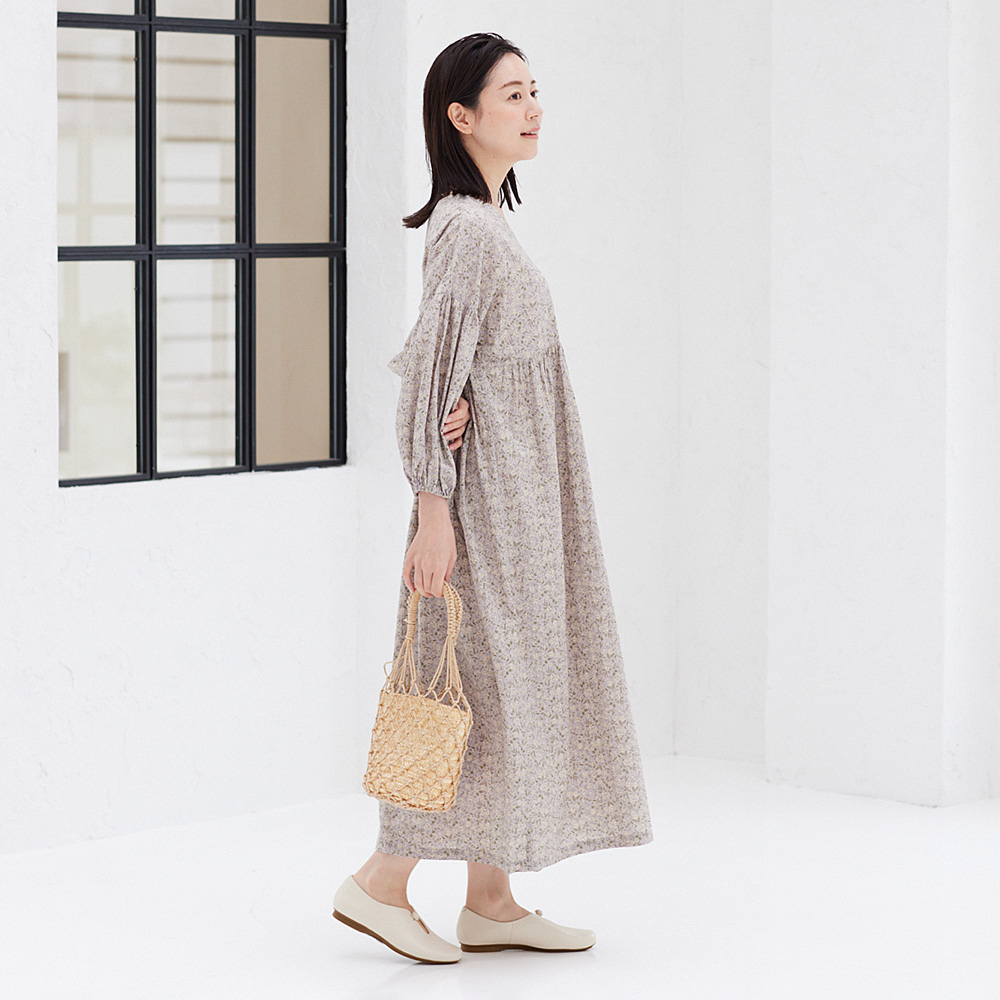 バルーン袖のギャザーワンピースの型紙 for Women SEWING PATTERN BOOK