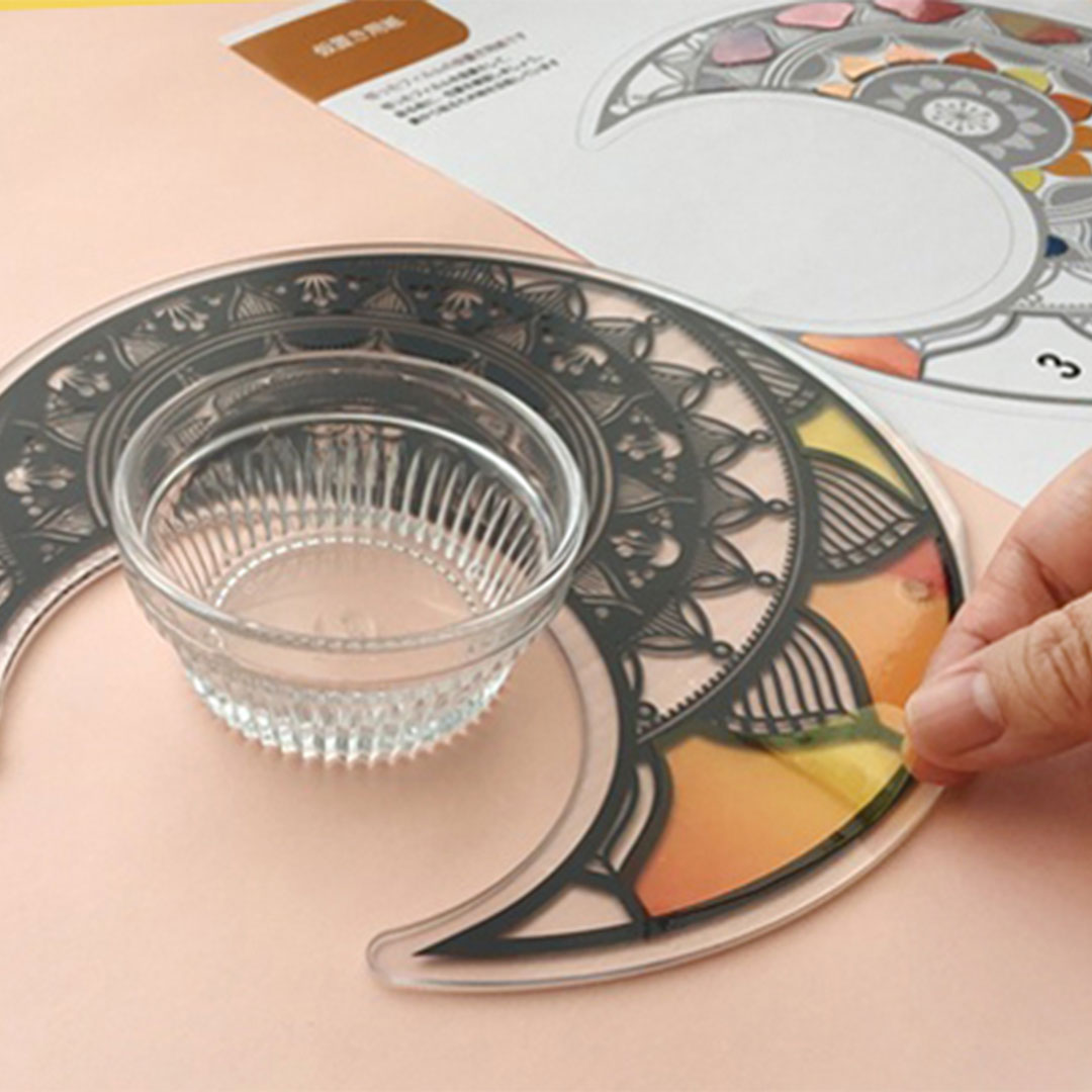 【シルエットアート】フィルムはり絵 ロータスムーンキット