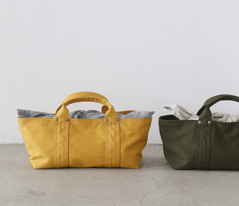 シンプルで機能的 毎日持ちたい帆布のバッグ
