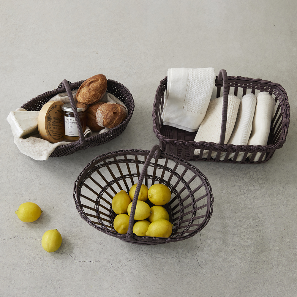 紙バンドで作る フランス・ペリゴール地方のかご