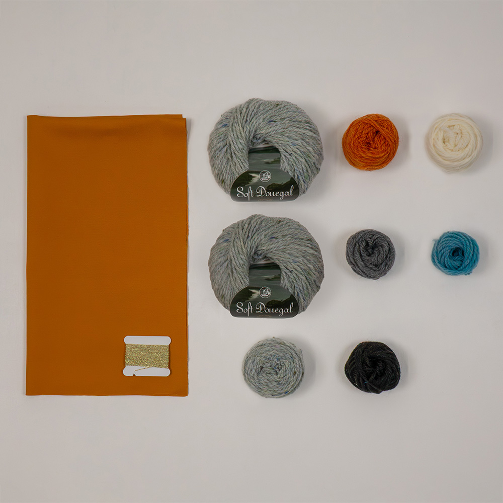 東海えりかさんの編み込み動物バッグ(キツネバッグ)