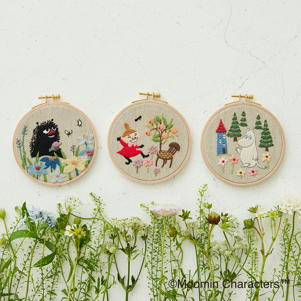 ムーミン ウール刺しゅうフレーム〈ムーミントロール〉