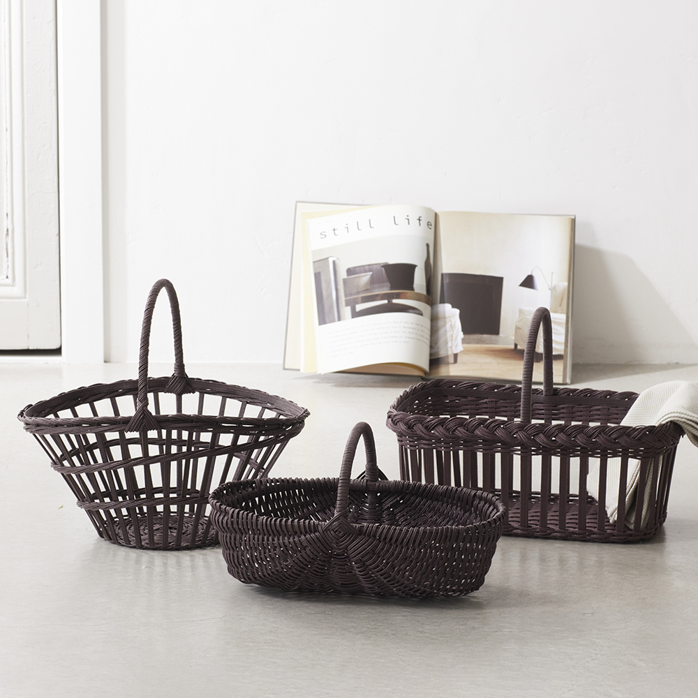 紙バンドで作る フランス・ペリゴール地方のかご