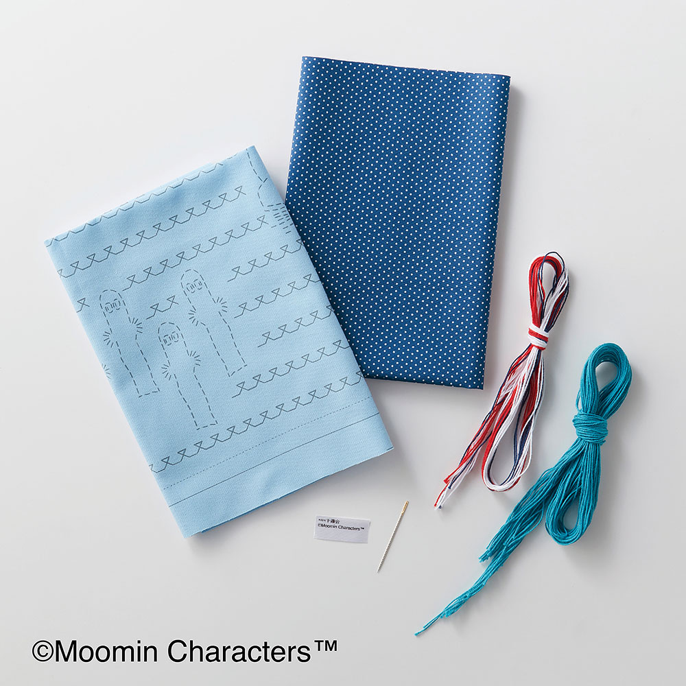 【毎月お届け】ムーミンで描く華やぎ刺し子 手づくりキット(Aコース)