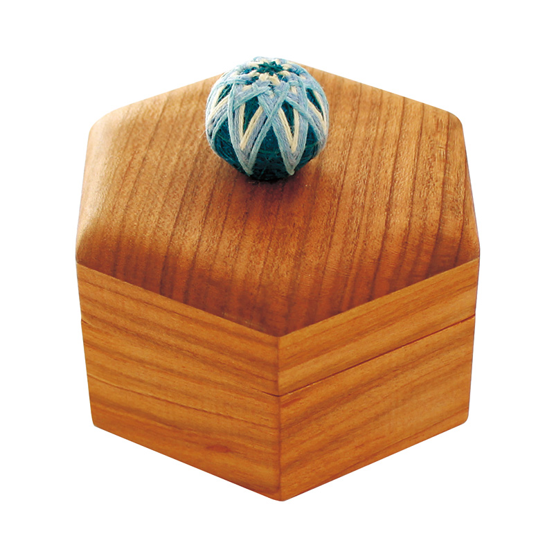 手まりの六角小箱 つゆくさいろ