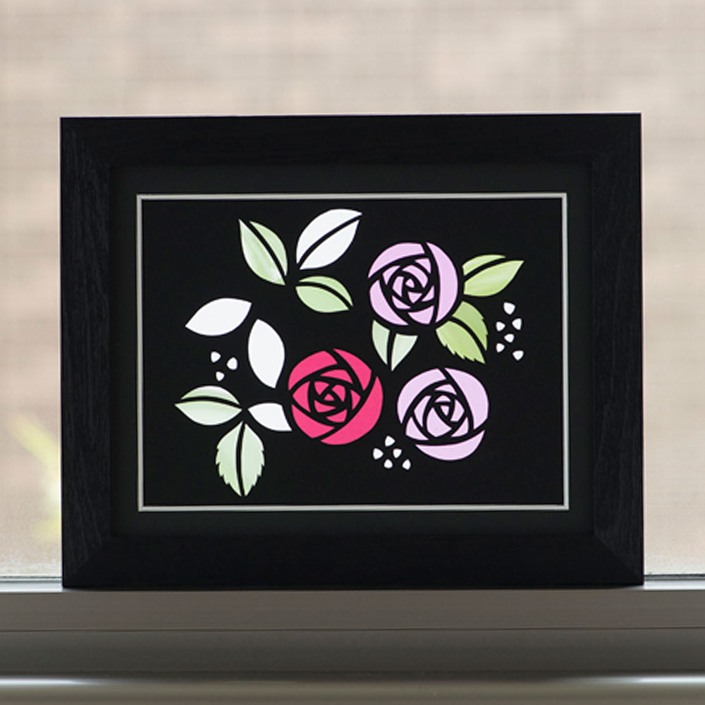 【シルエットアート】歳時記・ばら キット