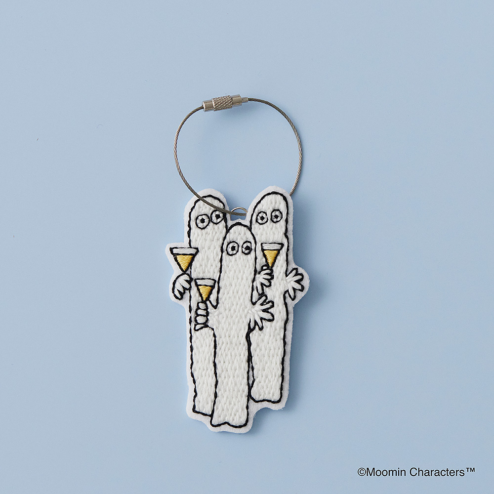 ほんのり光る!ニョロニョロ刺しゅうキーホルダー〈パーティー〉