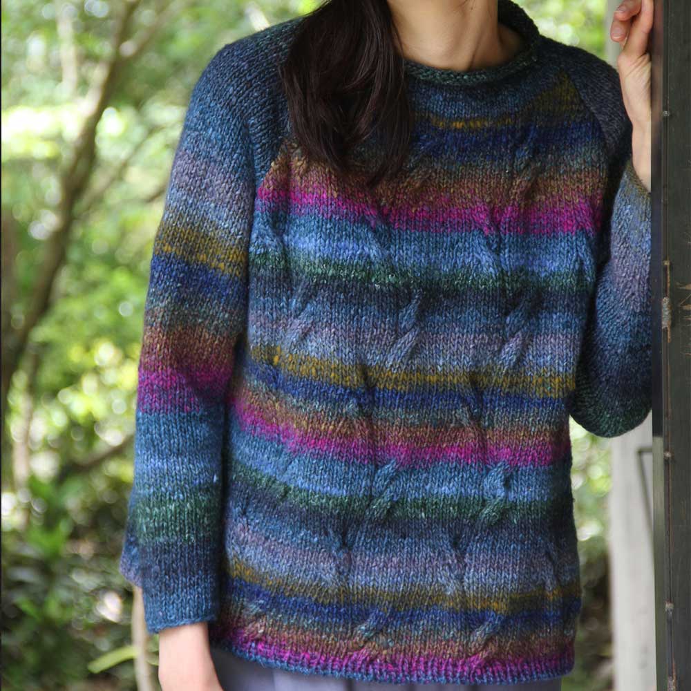 シルクガーデンで編む プルオーバー