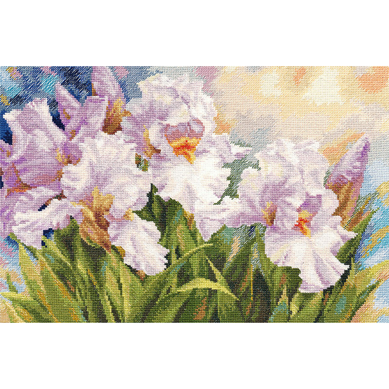 クロスステッチキット「ホワイトアイリス」