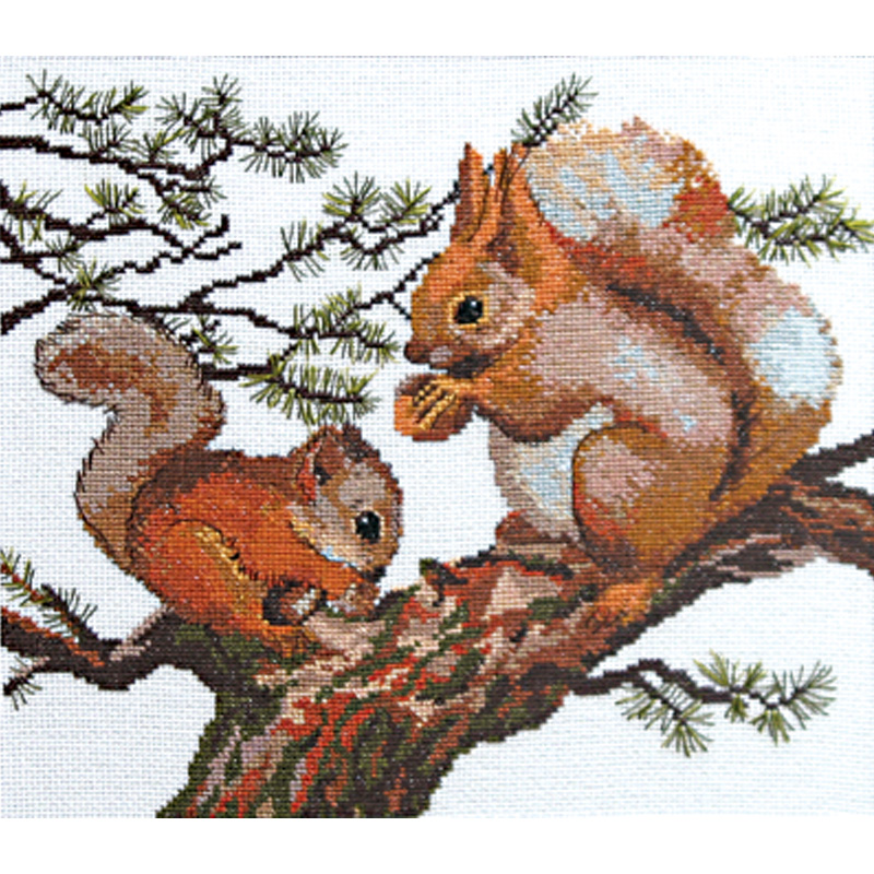 クロスステッチキット「森の朝食」