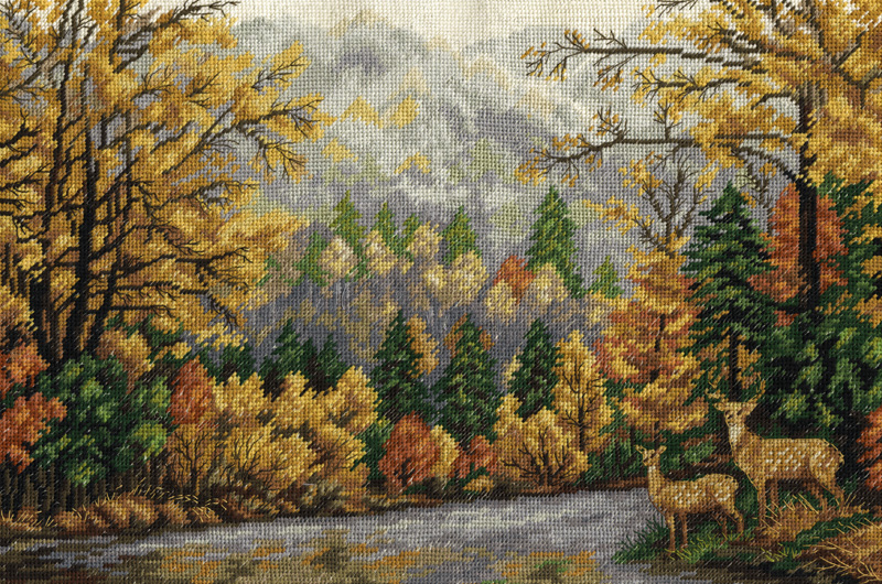 クロスステッチキット「フォレストシーン」