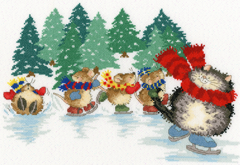 クロスステッチキット「スケート」