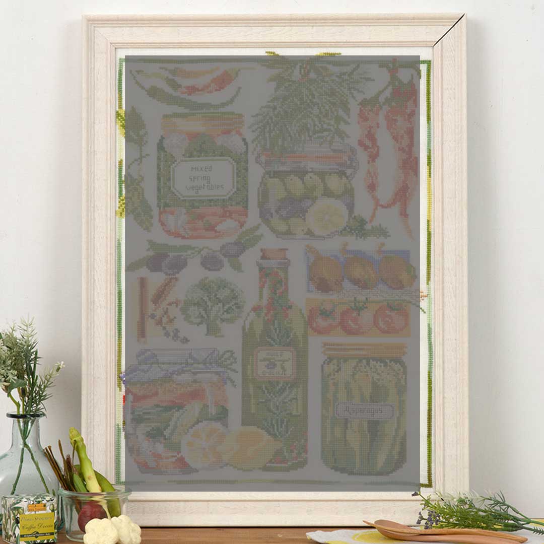 ウッド調ホワイトフレーム［43×31］