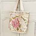 ピオニ―柄のトートバッグ