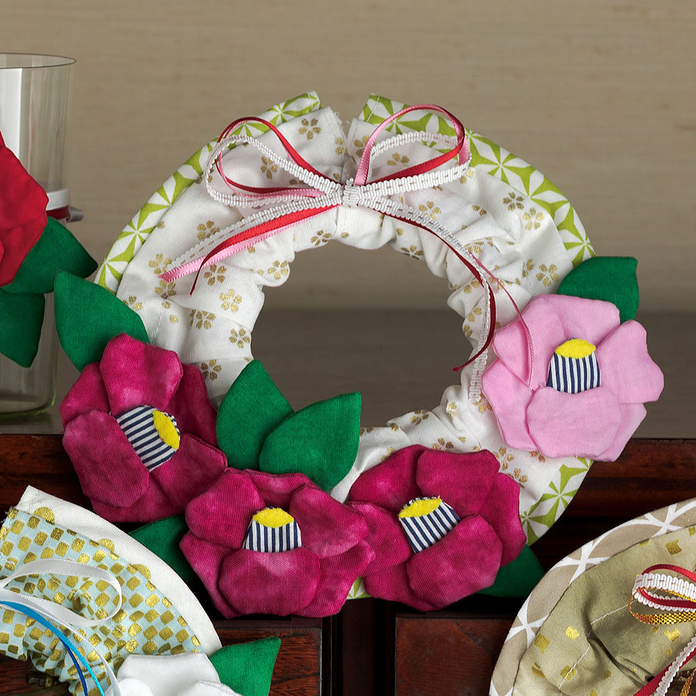 椿のリース［ピンク］