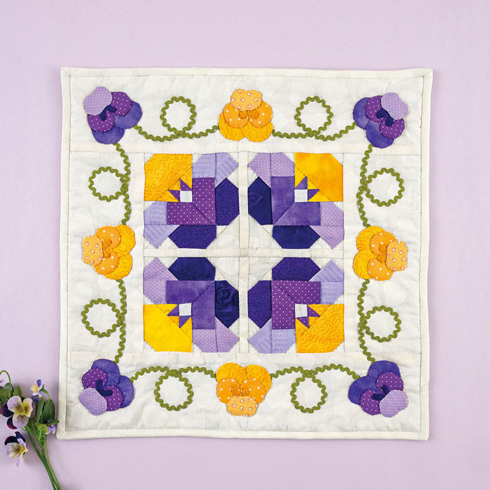 パンジーのタペストリー