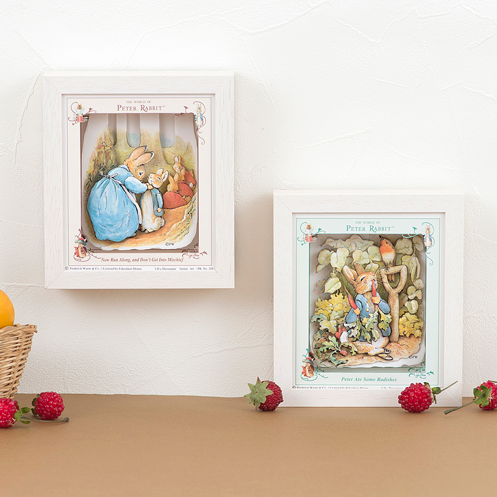 【シャドーボックス通信講座】ピーターラビットのシャドーボックス