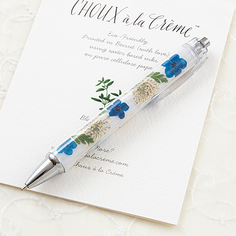 押し花ボールペンキット ハッピーブルー