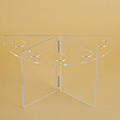 シリンダーデザイン用ディスプレイ台・アクリル5本用