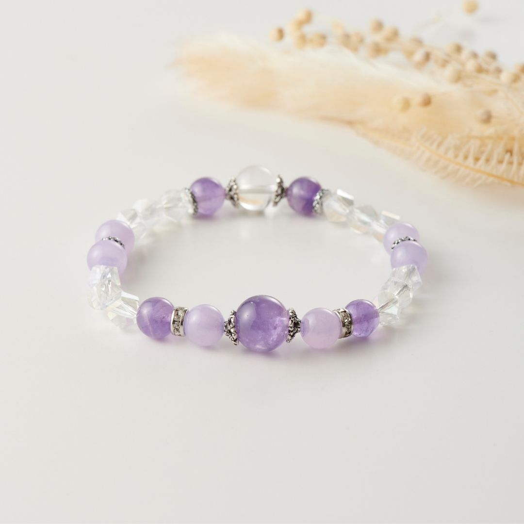 天然石のブレスレット　アメジスト