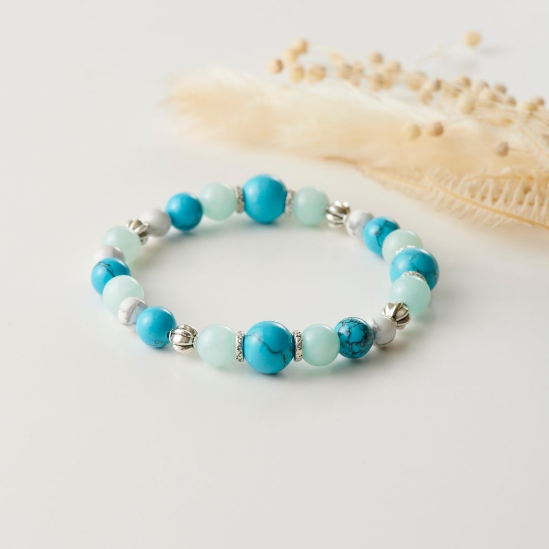天然石のブレスレット　ターコイズ