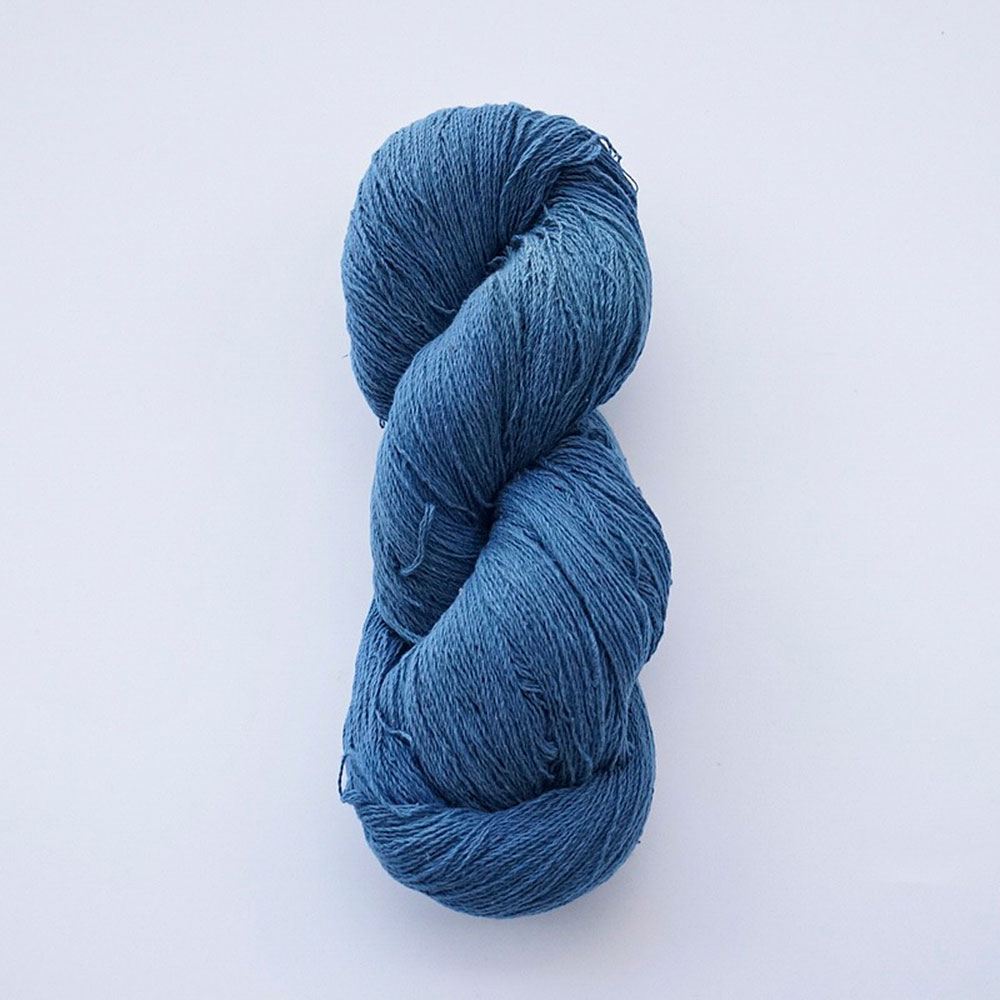 ガラ紡糸317／2番手糸［217］藍染