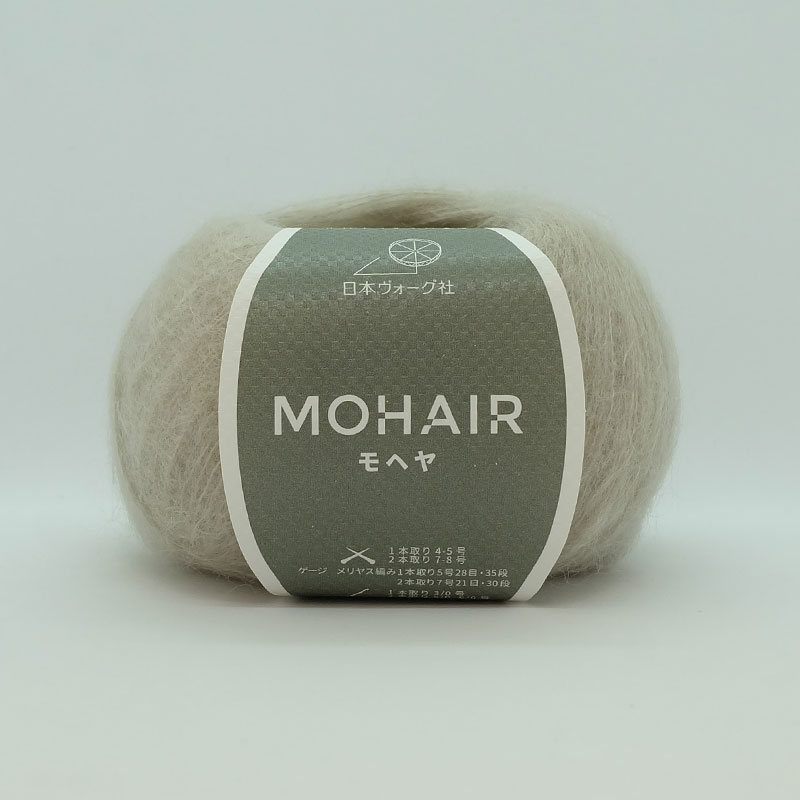NVヤーン MOHAIR モヘヤ（109）白橡（しろつるばみ）