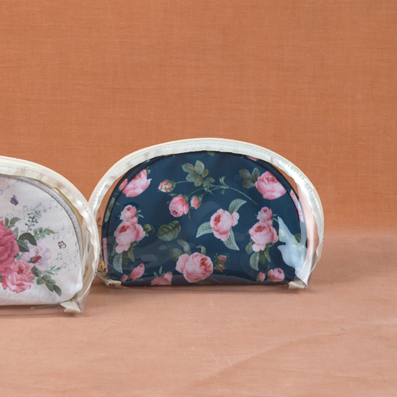 ダブルポーチバラ＆クリア［クラシックブルー］