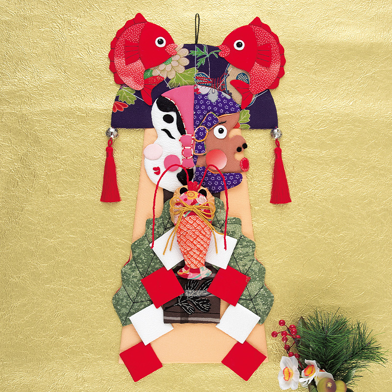 オカメひょっとこのしめ飾り