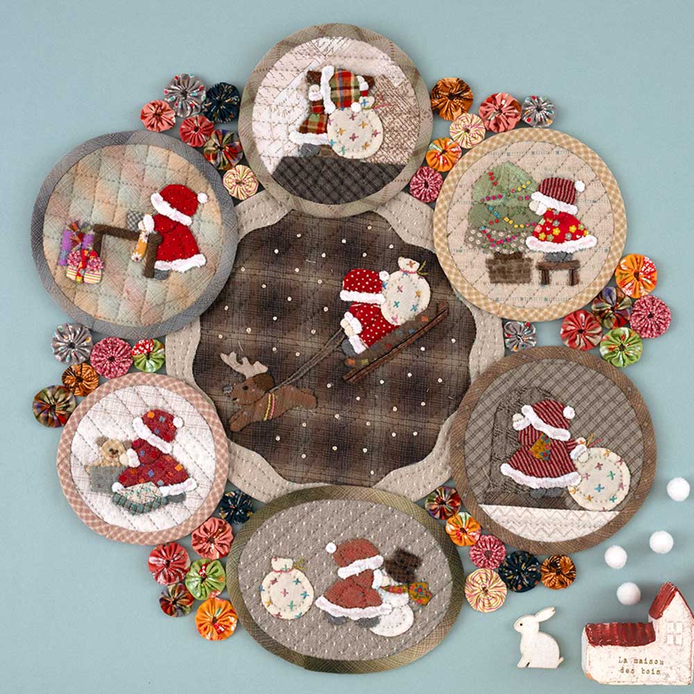 スーちゃんサンタのサークルタペストリー