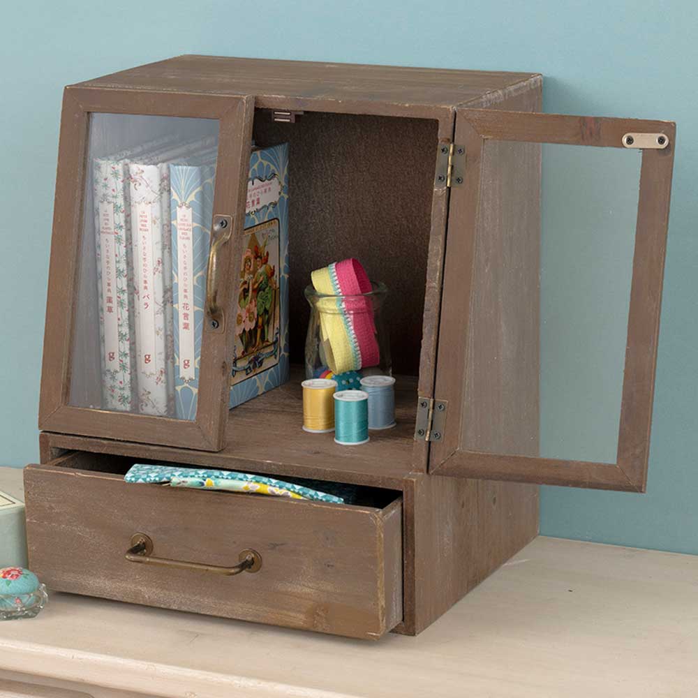 ガラスケース［引き出しつき］