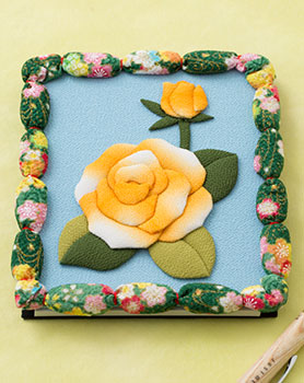 黄色い薔薇のメモパッド