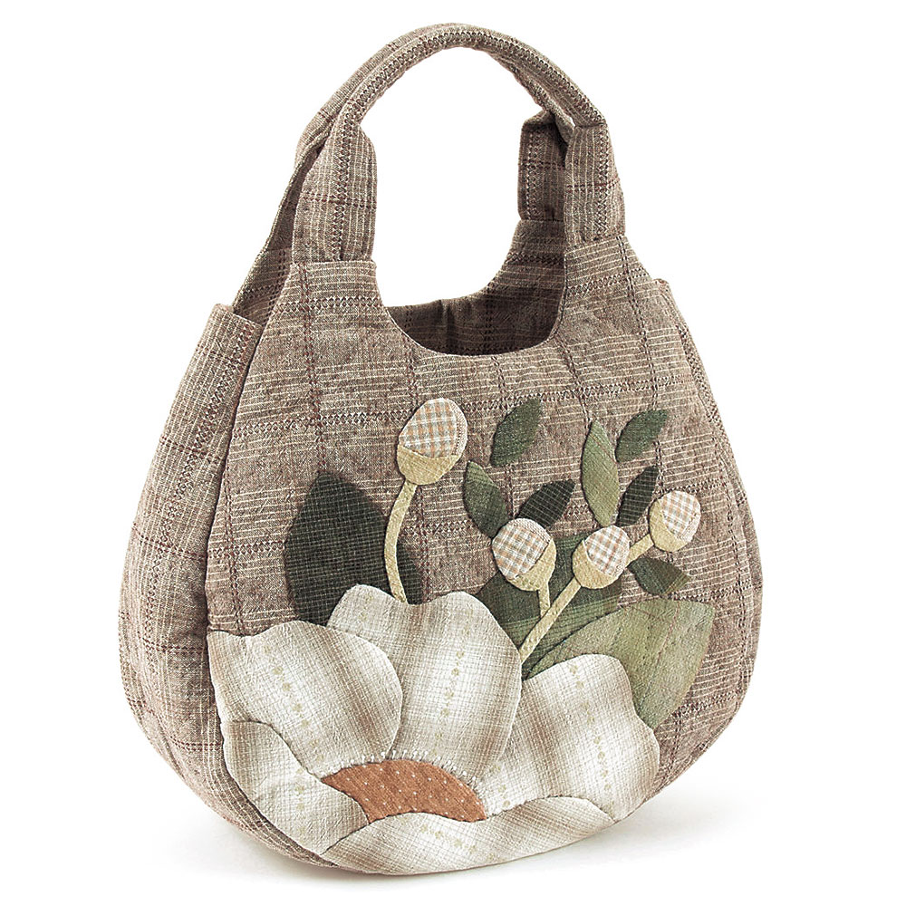 手さげバッグ[白い椿]