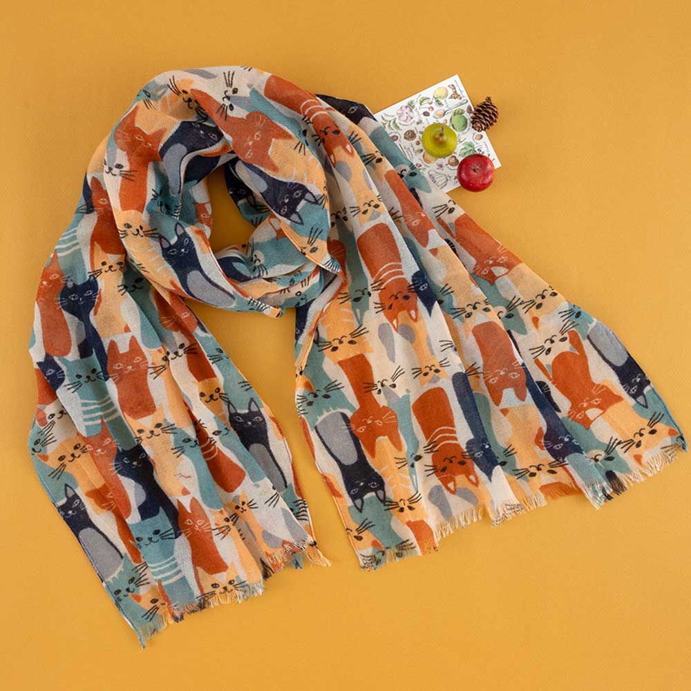 ウールキャットショール