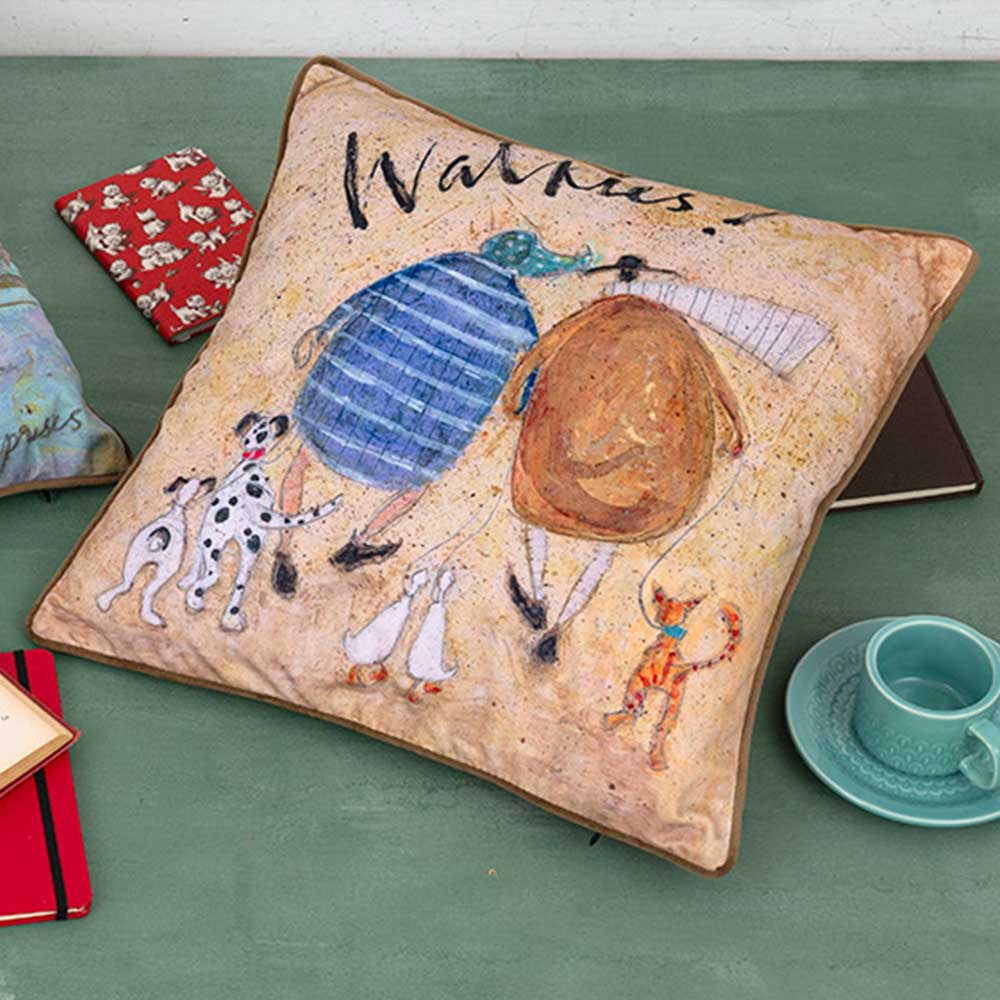 サムトフト クッションカバー［おさんぽ］