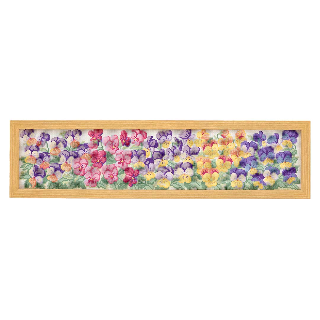 クロスステッチフレーム［ビオラの季節］