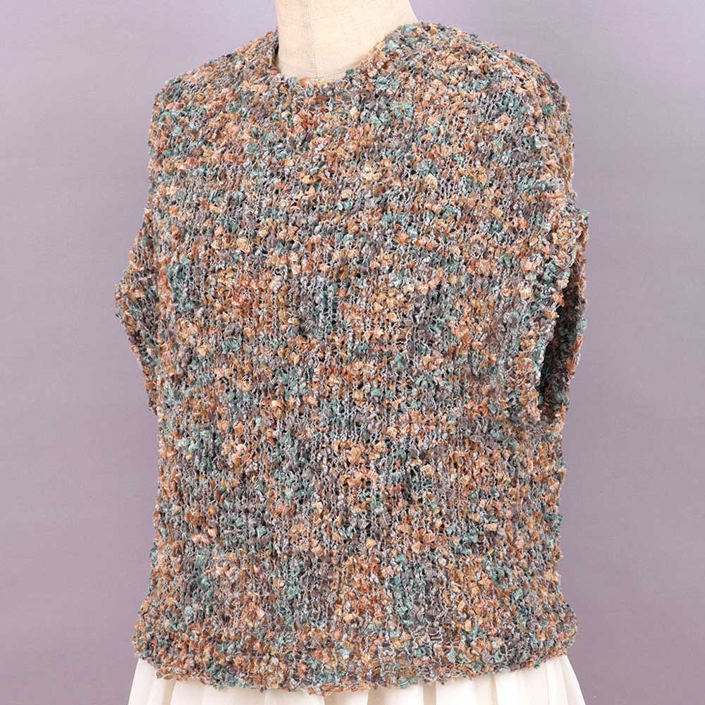 ホビーラホビーレ　ラウンドベスト［マーブルフェザー］