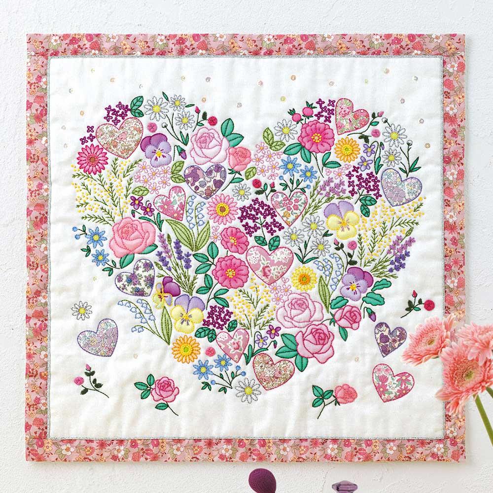 ホビーラホビーレ  アップリケタペストリー［フラワータイム］