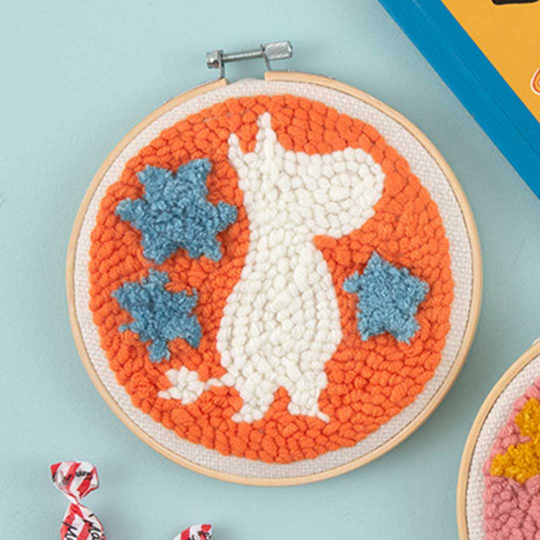 ムーミンと仲間たちのふわふわパンチニードル　ムーミン