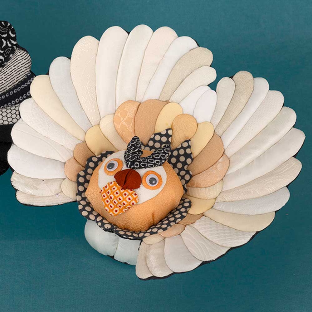 くるくるふくろう［白］