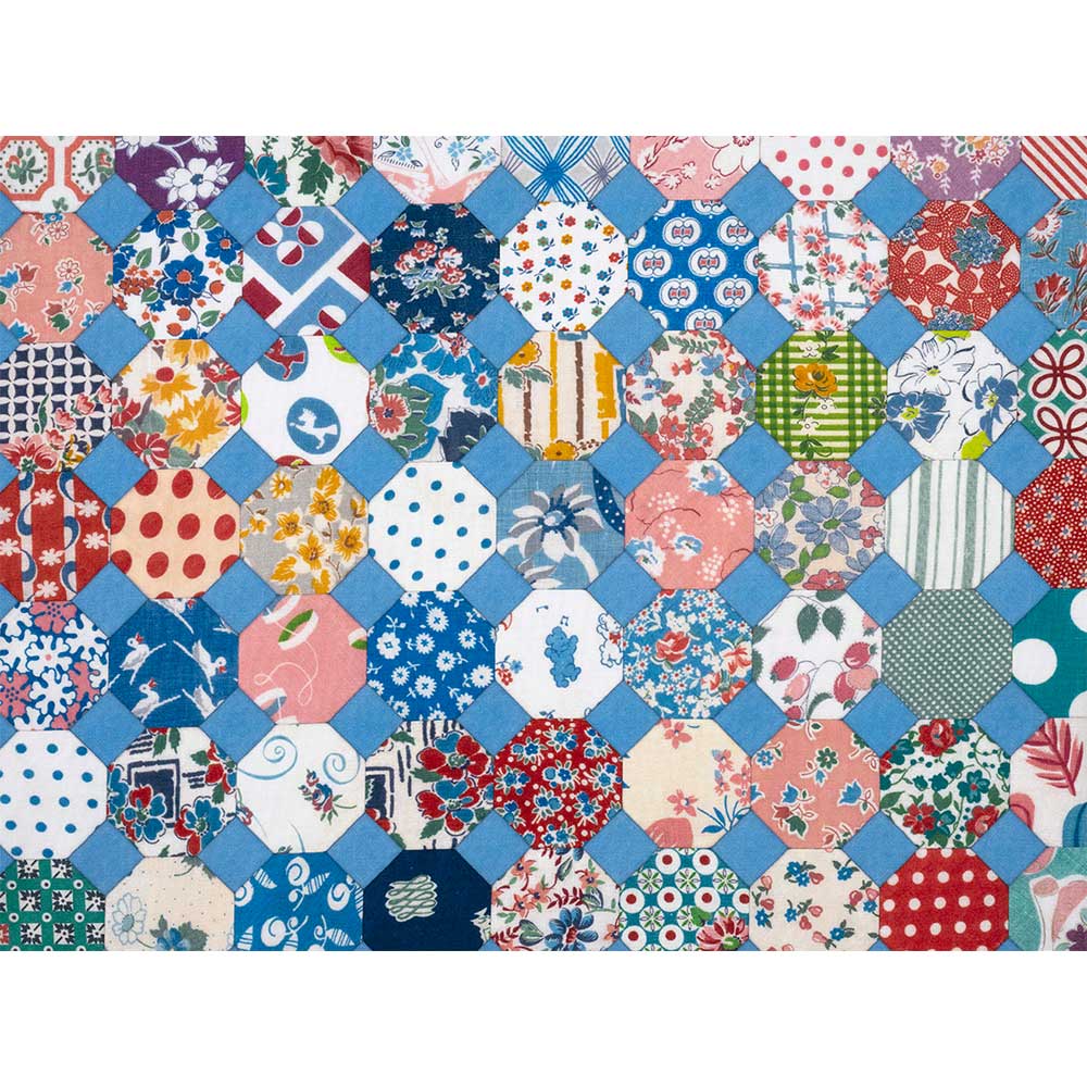 フィードサックコレクション［オクタゴン］50ｃｍ単位ブルー