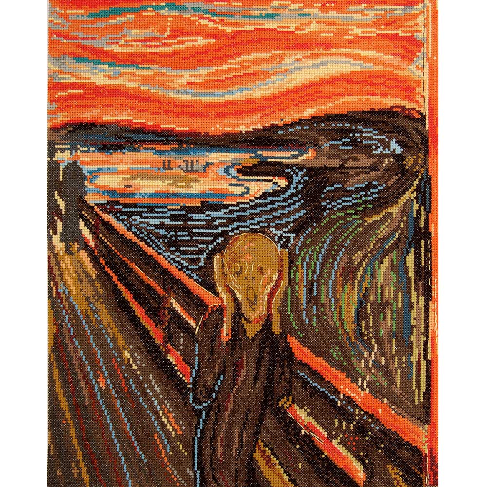 クロスステッチキット［ムンクの叫び］