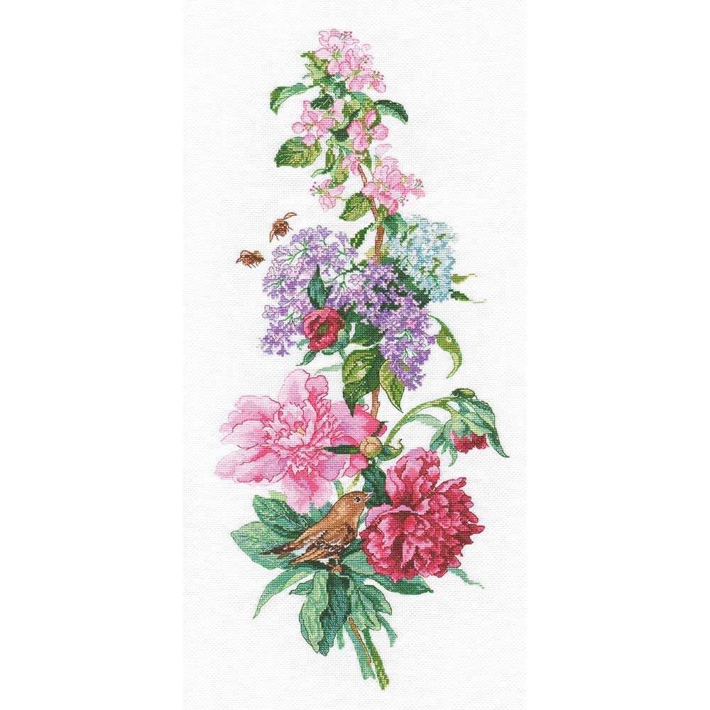 クロスステッチキット［フラワーコンポジション］