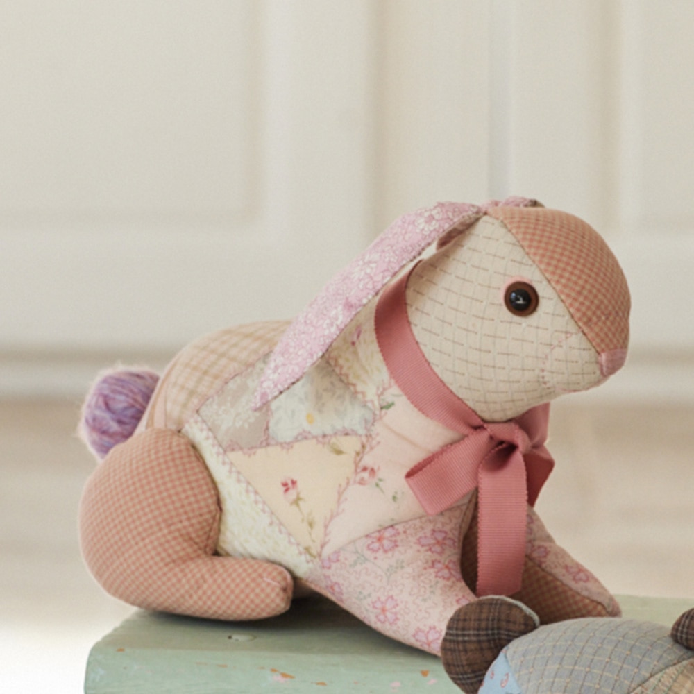 クレイジーキルトのウサギ ぬいぐるみ